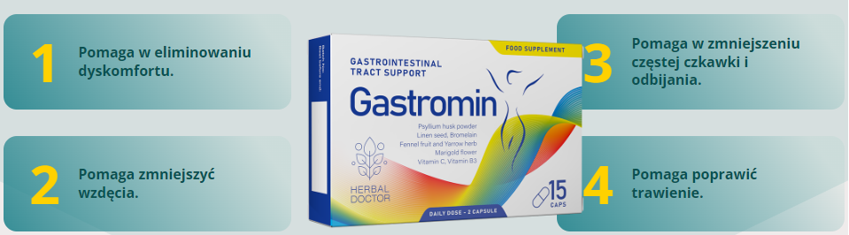 Skład Gastromin – jakie składniki zawiera formuła?